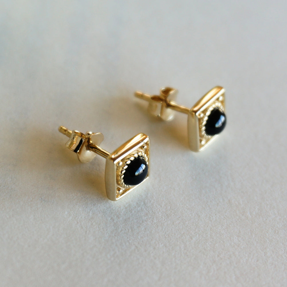 
                  
                    Catalina 18k Gold Earrings - Onyx
                  
                