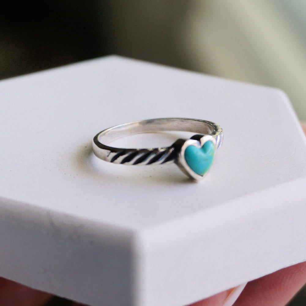 
                  
                    Heart Turquoise Ring
                  
                