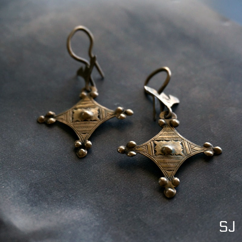 Ode African Tuareg Dangle Earrings - SOWELL JEWELRY