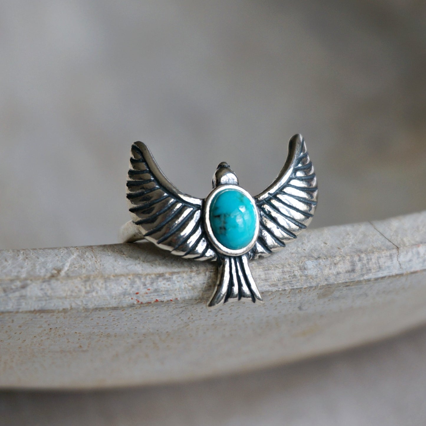 Eagle Turquoise Ring - SOWELL JEWELRY