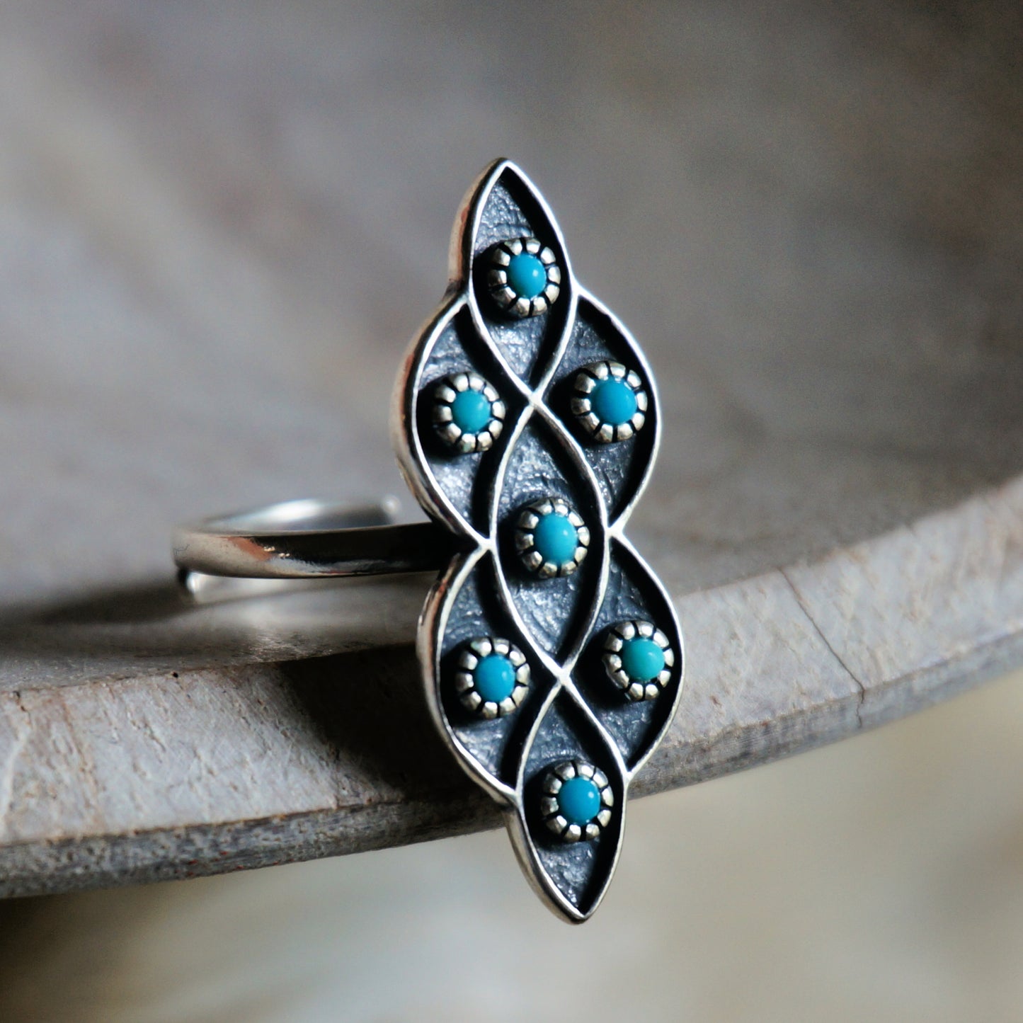 Lucia Turquoise Ring - SOWELL JEWELRY